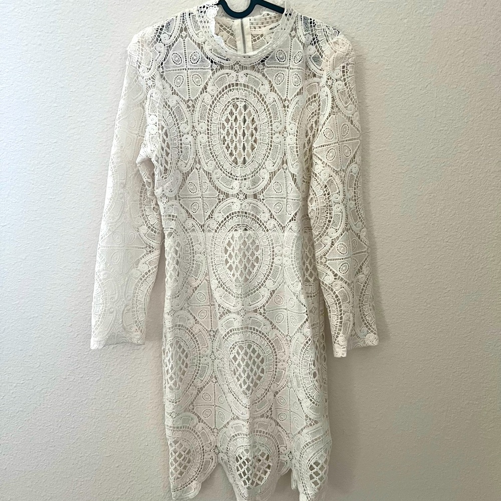 Hello Molly white lace dress